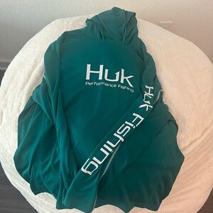 Huk long sleeve hoodie fishing shirt size XXL